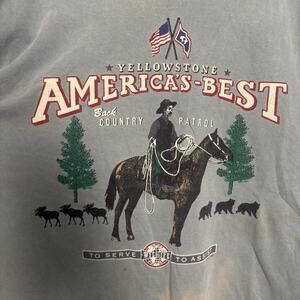Vintage 1990 Yellowstone America Best Back Country Patrol Single Stitch Shirt XL